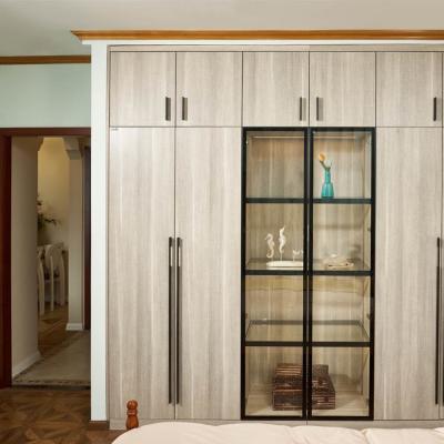 China Sliding Bedroom OEM PVC Wardrobes Modular Modern Wooden for sale