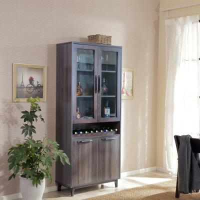 China Gabinete de madera E1 del apartamento del vino del estante del vino casero del gabinete en venta