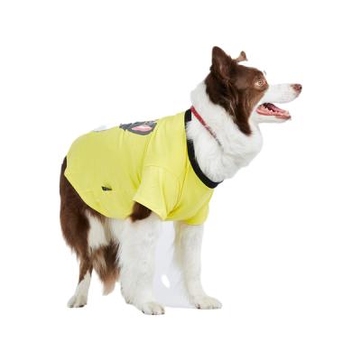 China 2021 Viable Ekkiochen Dog Hoodie Hot Selling Yellow T-shirt Like Apperal Summer Clothes Dogs for sale