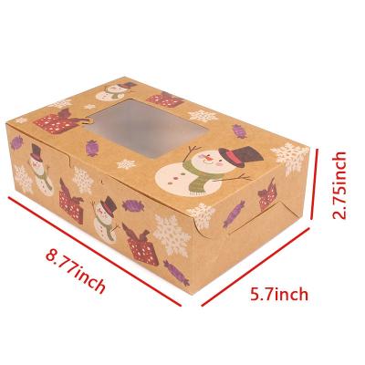 China Recyclable Wholesale Food Wrapping Paper Box 350g Snack Sandwich Takeaway Biodegradable Packing Box With Window for sale