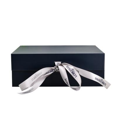 China Recyclable High Quality Custom Printing Luxury Magnetic Gift Boxes Packaging Box With Ribbon for sale