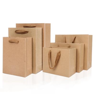 China Online Recycled Materials Sales Kraft Paper Bags, Customized Advertising Shopping Gifts Handbag Packaging Bags for sale