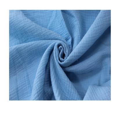 China Anti-static hot sale gauze double ply muslin fabric for babystrech muslin colored muslin fabric for sale