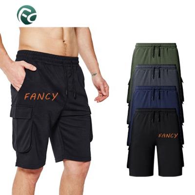 China wholesale plain Anti-wrinkle cotton sports wear short jogger pants men shorts custom running pants fitness workout sweat shorts for sale