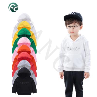 China Hot and cheap cute high quality children's solid color hoodie new style casual style anti-shrink hoodie for sale