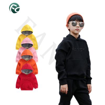 China High Quality Pure Hoodie Kids Winter Casual Style Warm Cheap Hoodies Anti-shrink Color Around Neck Warm Fleece for sale