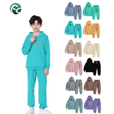 China Brand Boys Girls Hoodies Casual Custom Clothing Jogging Kids Sportswear Kids Hoodie Set for sale