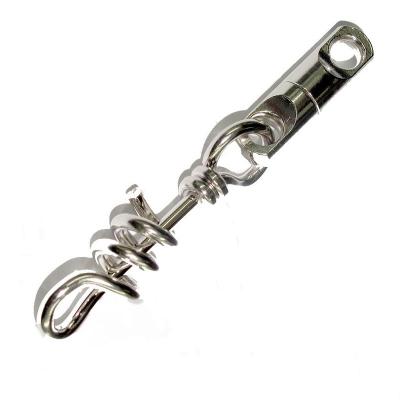 China Corrosion Resistant Stainless Steel Fishing Swivels With Corkscrew Snap for sale