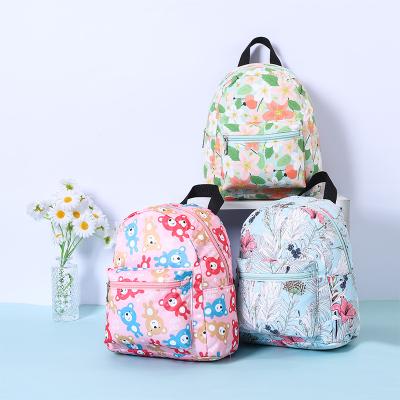 China Waterproof 2021 Custom Printing School Bags Kids Backpack Flower Floral Print Backpack For Women Girls Outdoor Activities Rucksack for sale