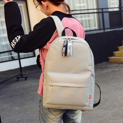 China Japanese style fashion teenager girls waterproof nylon sports backpack solid color school backpack bag for sale