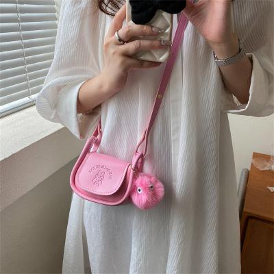 China New Normcore/Minimalist 2022 Summer Fashionable Designer Candy Single Shoulder Pink Cross - Body Bag Girls Portable Small Mini Women's Bag for sale