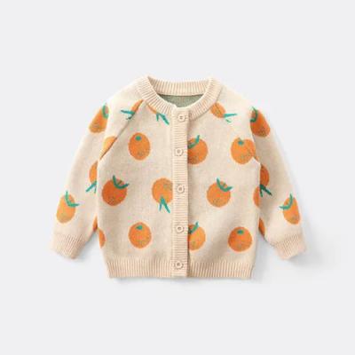 China Anti-wrinkle Girls Air Conditioning Shirt Baby Thin Cotton Knit Sweater Baby Stretch Children's Cardigan Sweater for sale