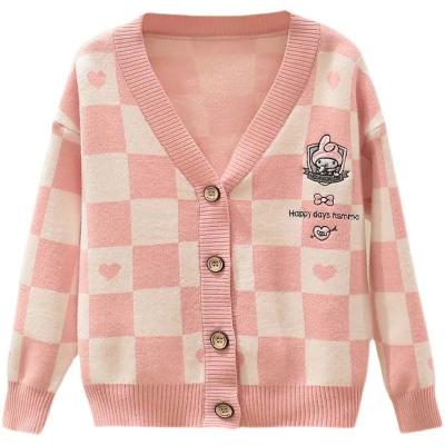 China Korean children's coat 2022 Anti-wrinkle new knitted baby clothes autumn girl sweater girls baby cardigan sweater for sale