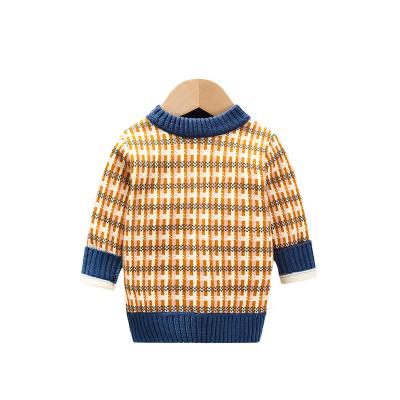 China Fashion Striped Baby Sweater Boys Knitted Top Children Sweater Breathable Sweater for sale