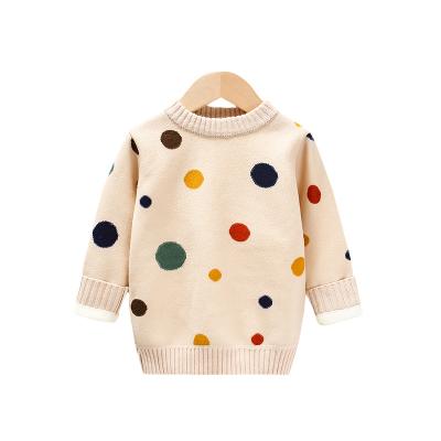 China Anti-wrinkle children's long sleeve plush cute senior babies' sweater knitwear toddler sweater products children's sweater for sale