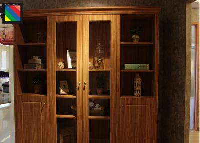 China Contemporary Painted Slim Wood And Glass Display Cabinets Furniture For Office for sale