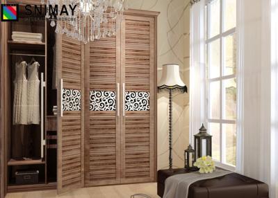 China Folding Door Aluminum Profile Wooden House Furniture Wardrobe for sale