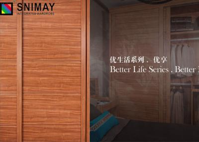 China Solid Particle Board Wardrobe Sliding Door Aluminum Profile MDF Panel for sale