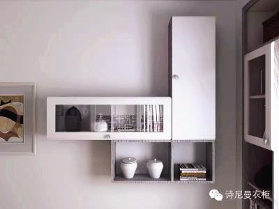 China Custom Wooden House Furniture Wall Hanging Cabinet With Bedroom for sale