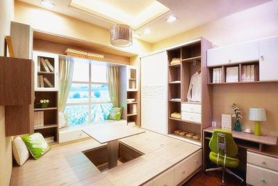 China European Style Kids Bedroom Furniture Sets Modern Wooden Space Saving for sale