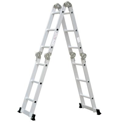 China Folding Ladders 12 Steps 3.45 Meter Combination Aluminum Universal Folding Hinge Extension Ladder Small for sale