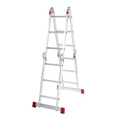 China Folding Ladders 12 Steps 3.5 Meter Combination Aluminum Universal Folding Hinge Extension Ladder Large for sale