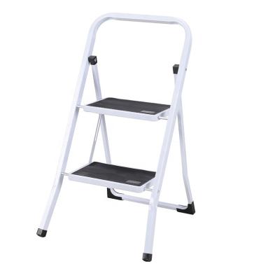 China Folding Ladders Pipe Non-Slip Double Tier Folding Square Ladder for sale