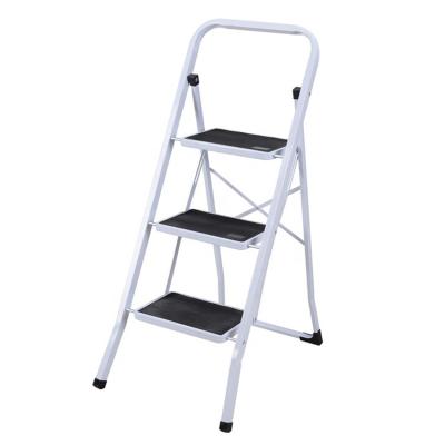 China Three Step Folding Ladder Folding Ladders With Non - Slip Protection for sale