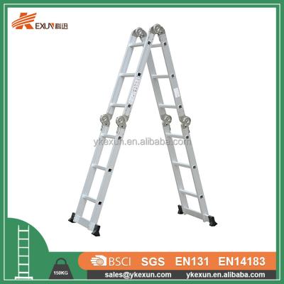 China Aluminum Folding Ladders EN131 Folding Multi Purpose Ladder With Joint for sale