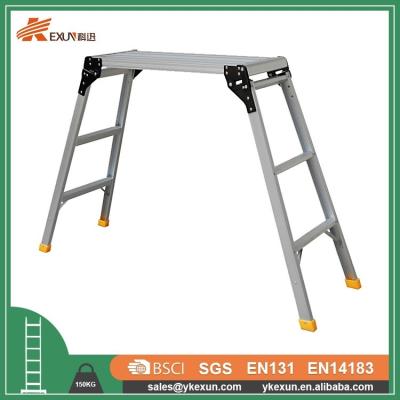 China Aluminum High Rise Folding Working Ladder Window Cleaning Platform and with EN131 for sale