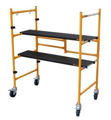 China Aluminum Mobile Work Platform With Compact Foot Step Stool for sale