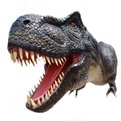 China Dino0015 Waterproof Dinowalk Make Amazing Realistic Animatronic T-Rex Dinosaur Head Model For Sale for sale