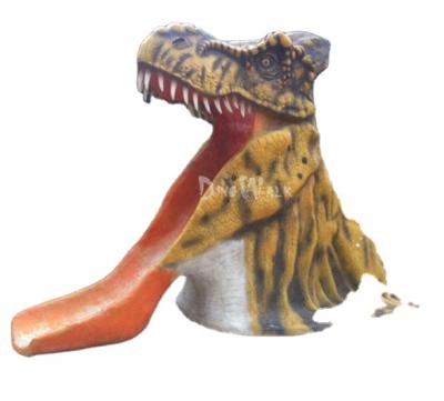 China Exhibits in the exterior & Product Dino0690 Indoor Amusement Park Fiberglass Dinosaur Slide For Sale for sale