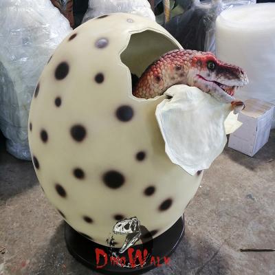 China Playground Equipment Dino Amusement Park Fiberglass Animatronic Dinosaur Egg 1580 For Photo for sale