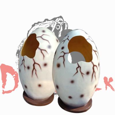 China Exhibits in the exterior & Real Theme Park Indoor Interesting Fiberglass Product Dino0521 Dinosaur Eggs Statue for sale