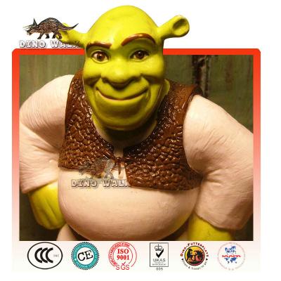 China Exhibits in the exterior & Dino173 Product Fiberglass Shrek Cartoon Sculpture Indoor Life Size Anime Statue for sale