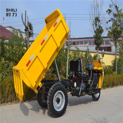 China Medium Driving Mine Used Dump Trucks Tricycle, Diesel Mini Hydraulic Dumper Tricycle for sale