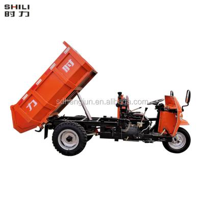 China 2ton Medium Loading Capacity Diesel Tricycle /three wheels mini dump tricycle /small truck for mining for sale