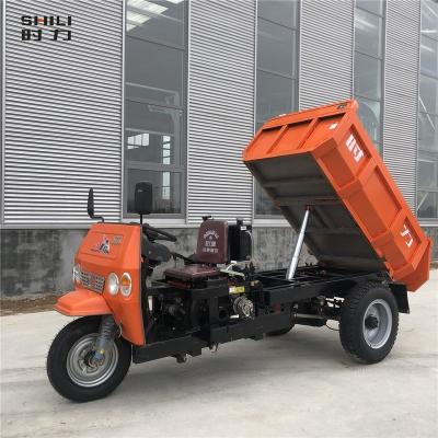 China 3 Wheel Mini Mine Dumper Cargo Dumper Truck Top Quality Diesel Tricycle < 4L for sale