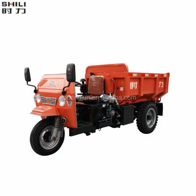 China 3 wheel dump truck CARGO TRICYCLE 1-5T medium long service life diesel engine mining dump tricycle for sale for sale