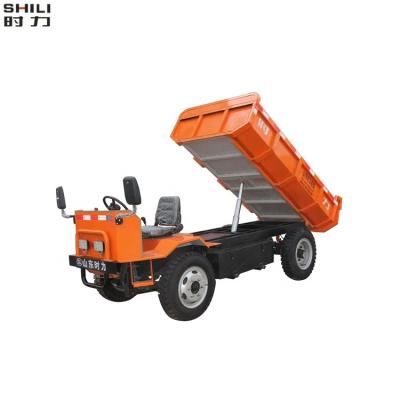 China Medium Digging With Power Load 4 Ton Four Wheel Underground Mine Mining Mini Electric Dump Truck Tipper Dumper Mining Transportation for sale