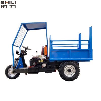 China High quality diesel cargo motorized tricycle SL medium dump engine for farm for sale