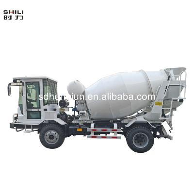 China Mid Rudder 2m3 Stirring Truck For Concrete Mixer Truck Concrete Cement Mixing Truck for sale