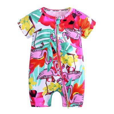 China Wholesale Spandex/Cotton Baby Boy Summer Romper Cotton Clothes Toddler Girl Overalls for sale