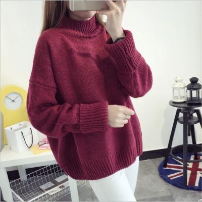 China Winter Anti-Shrink High Neck 9GG Women's Thick Acrylic Sweater for sale