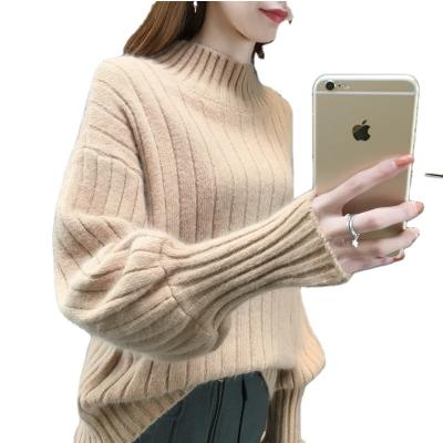 China Top Selling Amzon Bat Wing Sleeve Loose Women's Sweater Fashionable Anti-shrink Top for sale