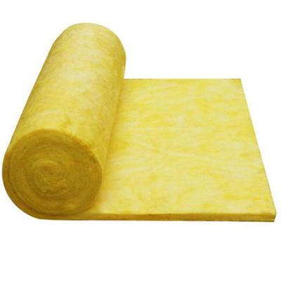 China Lightweight Glass Wool Insulation Blanket Heat Insulation Materials Fiberglass Thermal Roll For Metal Building Insulation HVAC Systems for sale