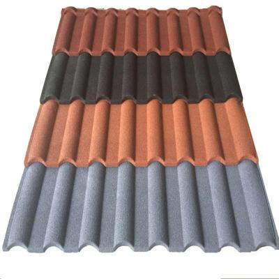 China Best Selling Fireproof Products in Nigeria Solar Aluminum Stone Coated Roof Tile for sale