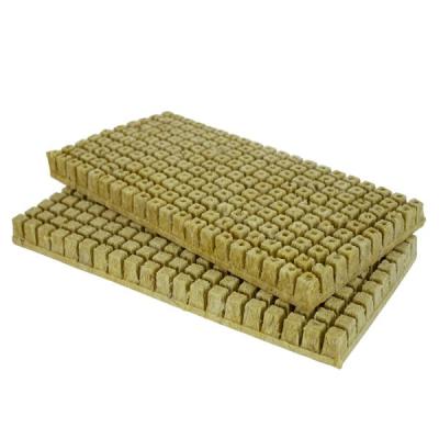 China Modern Appearance 3x3x4cm Rock Wool Growing Media Rockwool Hydroponic Cubes for sale