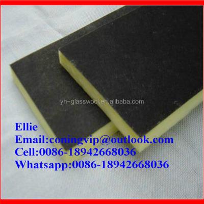 China General Buildings Glass Wool Board With Black Veil for sale